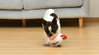 Friends the TV Show Central Perk Coffee Mug Plush Dog Toy with Rope Handle| Soft Cute Squeaky Toy for All Dogs | Stuffed Dog Toys with Squeaker Noise for Added Fun, Friends Memorabilia