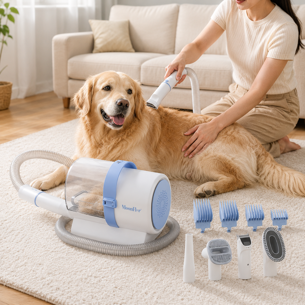 Dog Grooming Vacuum Kit