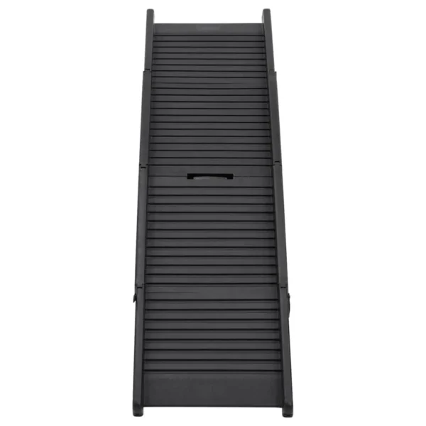 vidaXL Folding Dog Ramp Black 60.2"x15.7"x4.9" Plastic - Image 3