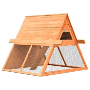 vidaXL Rabbit Hutch Solid Pine & Fir Wood 59.8"x50.4"x42.5"