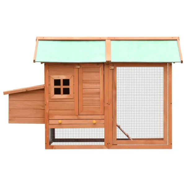 vidaXL Chicken Cage Solid Pine & Fir Wood 66.9"x31.9"x43.3" - Image 2