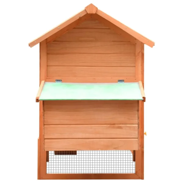 vidaXL Chicken Cage Solid Pine & Fir Wood 66.9"x31.9"x43.3" - Image 8