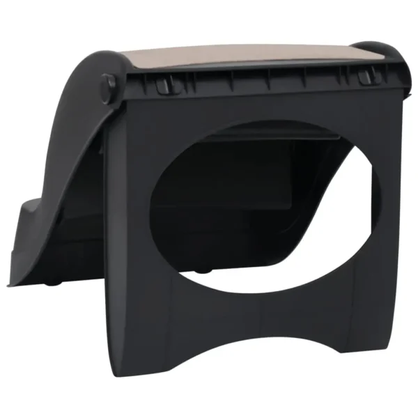 vidaXL Folding 3-Step Dog Stairs Black - Image 5