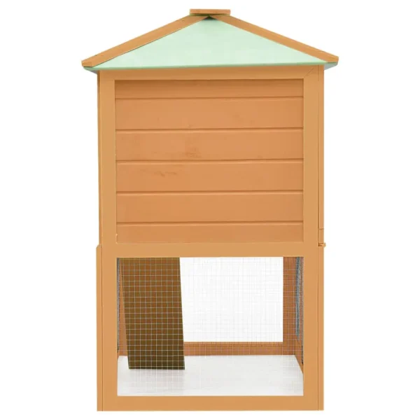 vidaXL Animal Rabbit Cage Double Floor Wood - Image 4