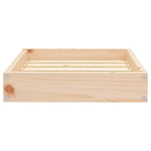 vidaXL Dog Bed 20.3"x17.3"x3.5" Solid Wood Pine - Image 4