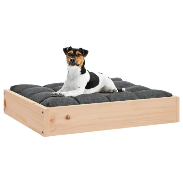 vidaXL Dog Bed 20.3"x17.3"x3.5" Solid Wood Pine - Image 6