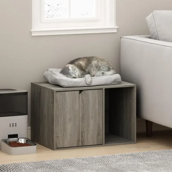 Peli Small Litter Box Enclosure, French Oak Grey - Image 2