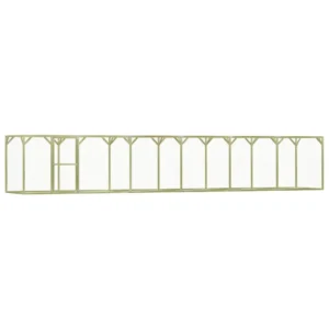 vidaXL Chicken Cage 29.5'x4.9'x4.9' Steel