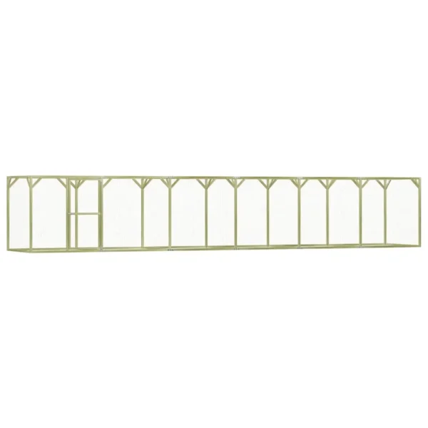 vidaXL Chicken Cage 29.5'x4.9'x4.9' Steel