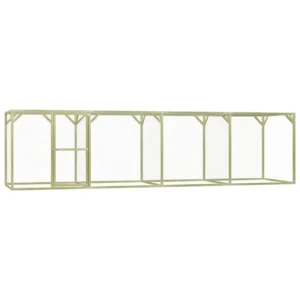 vidaXL Chicken Cage 19.7'x4.9'x4.9' Steel