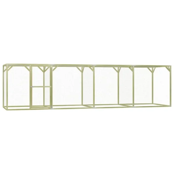 vidaXL Chicken Cage 19.7'x4.9'x4.9' Steel