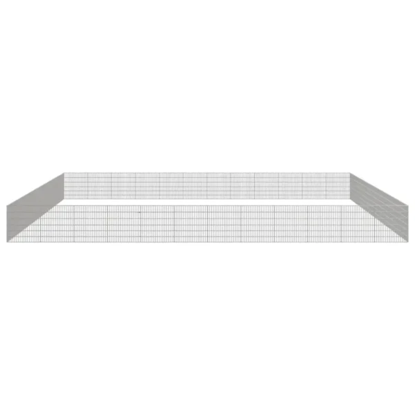 vidaXL Free Range Animal Enclosure 48-Panel 21.3"x23.6" Galvanized Iron - Image 3