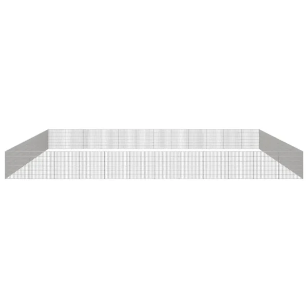 vidaXL Free Range Animal Enclosure 48-Panel 21.3"x23.6" Galvanized Iron - Image 4